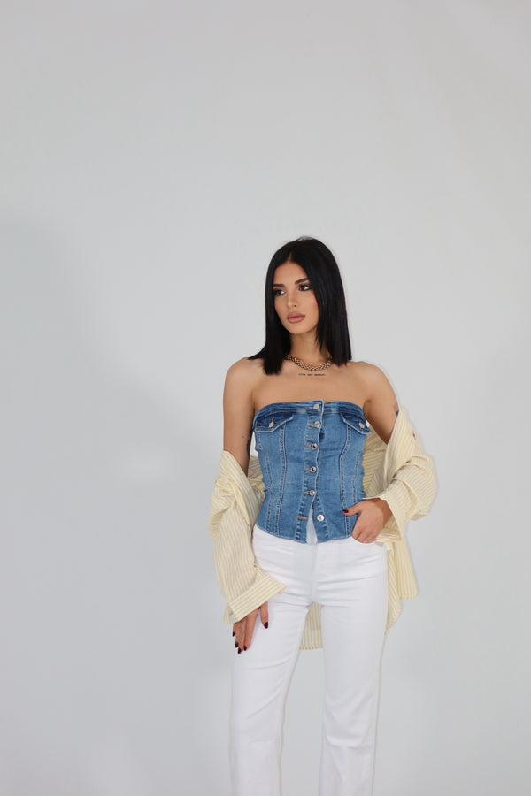 Corpetto Denim 9022