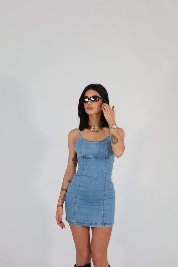 Mini Dress Denim 1309