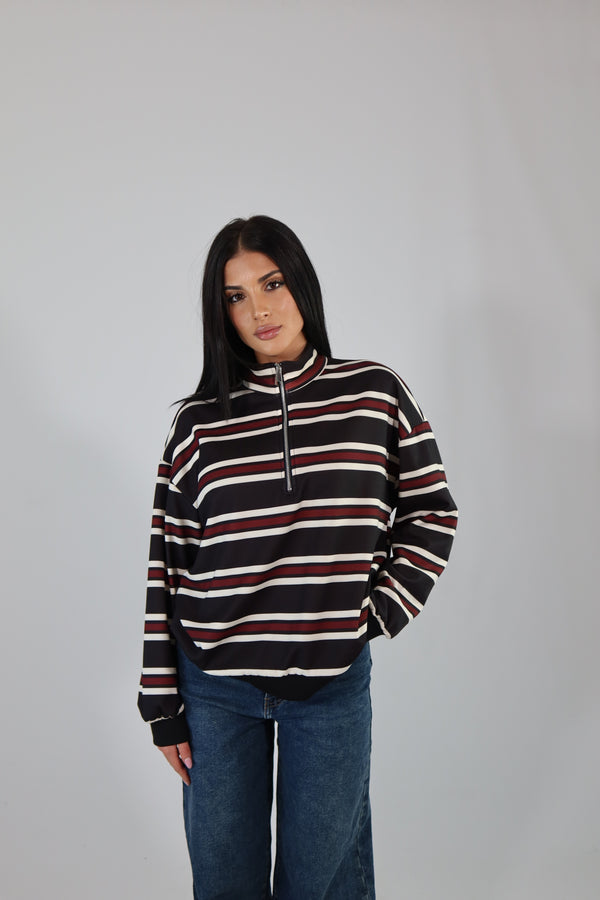 Polo Felpata Zip 6053